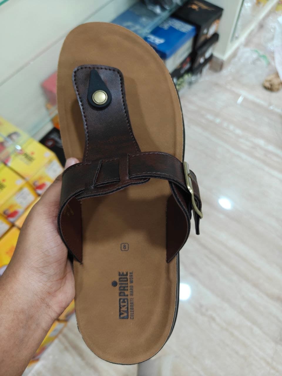 VKC PRIDE Men's Brown Sandals