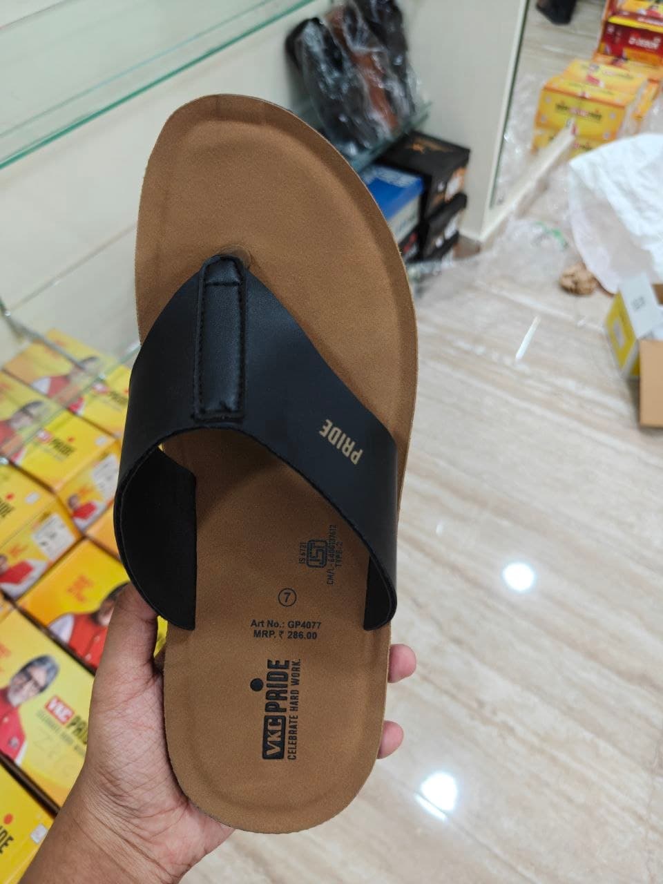 VKC Pride VKC Pride Men's Black Flip Flops size 7