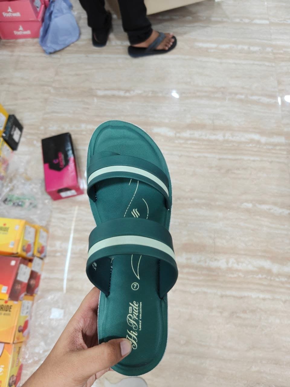 Hi Pride Women's Green Sandals